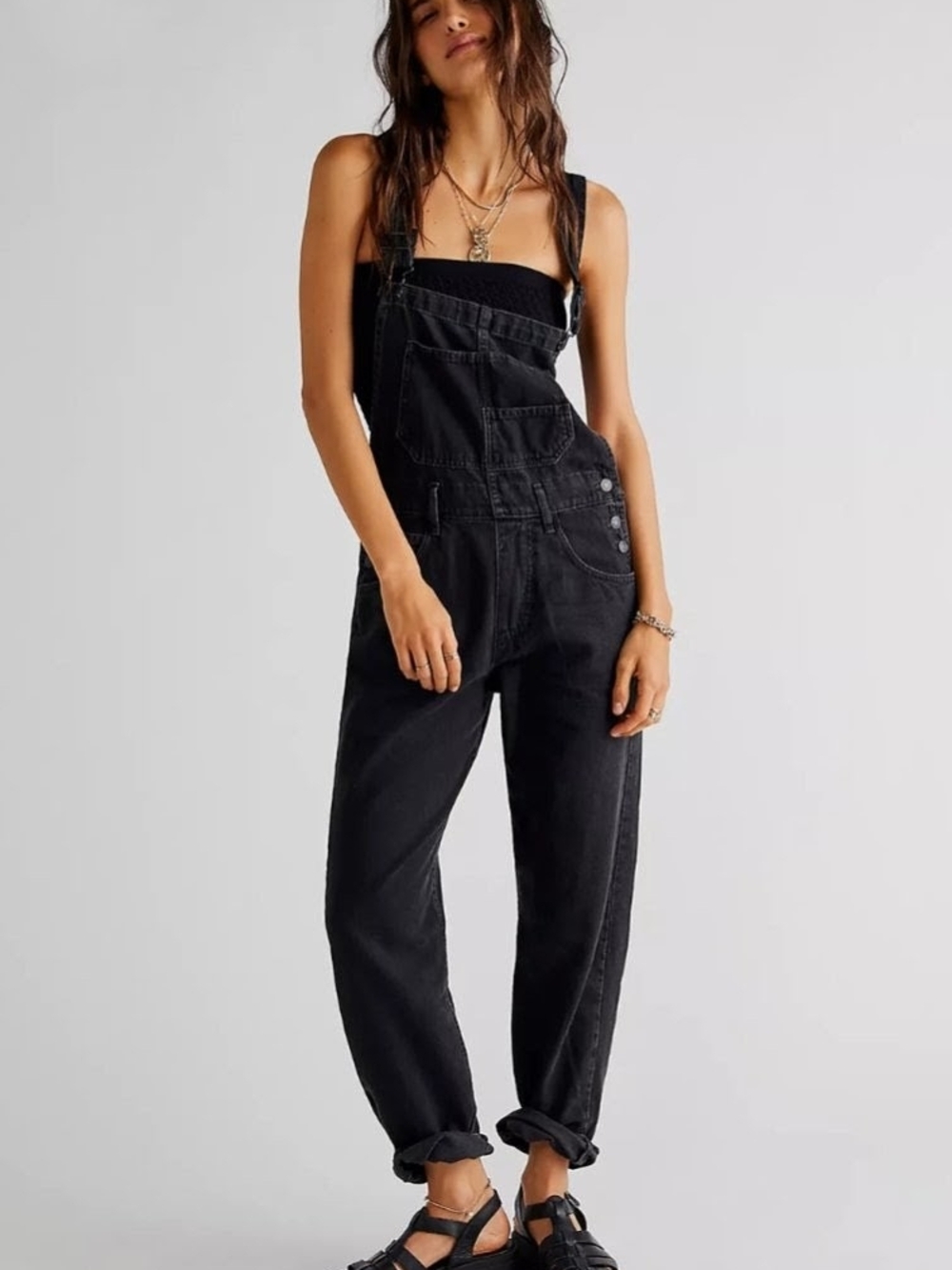 Free People - We The Free Ziggy Denim Overalls - Size Small
